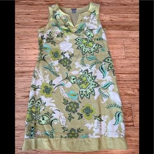 Ann Taylor Green Floral Dress, size 12